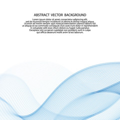 light blue vector wave. abstract background. eps 10