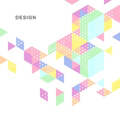 Abstract geometric technological background. Vector creative design.