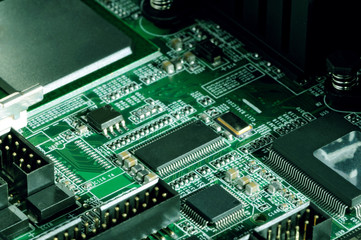 Board with micro chip from an electrical appliance