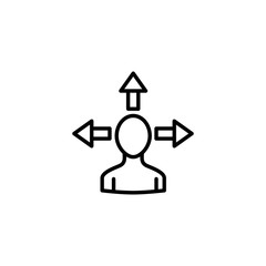 Social media avatar icon line design