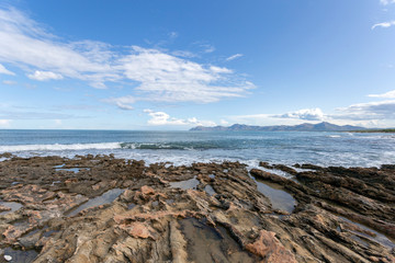 Beach of Can Picafort in Mallorca