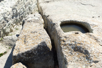 Ruins of The ancient Thracian city of Perperikon, Bulgaria