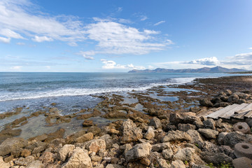 Beach of Can Picafort in Mallorca