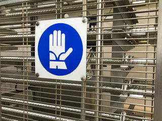 Safety sign - use correct PPE, wear gloves