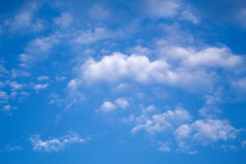 Fototapeta na wymiar Blue sky and white clouds background.