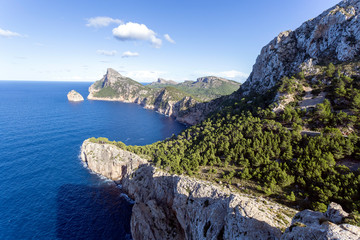 Cap de Formentor peninsula in Mallorca