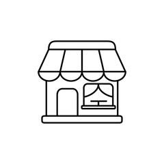 Isolated coffee store icon line design