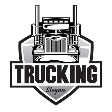 Truck Company Emblem logo, Truck Company Logo