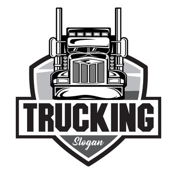 Truck Company Emblem logo, Truck Company Logo