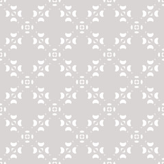 Vector minimalist seamless pattern. Subtle abstract gray and white background