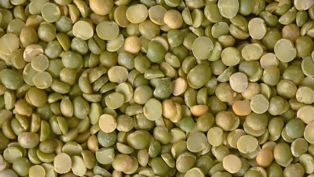 Dried Split green peas background