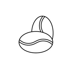 Isolated coffee bean icon line design