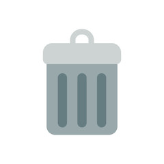 trash can on white background