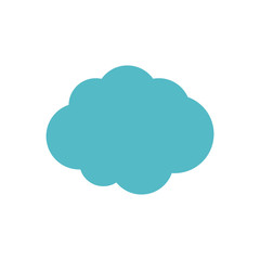 clouds shape on white background