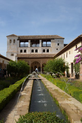 Gardens of the Generalife, part of the Alhambra, Granada, Spain