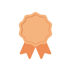 gold medal on white background