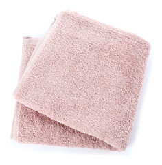 Soft clean towel on white background