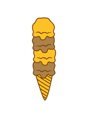 eiscreme lecker hunger schlecken essen waffel eis viele kugeln schokolade vanille süßigkeit eisdiele eiscafé sommer turm gestapelt hoch