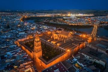 The Mosque–Cathedral of Córdoba aerial view