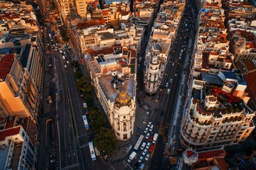 Aerial view of Gran Via