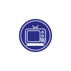 Isolated tv device icon flat design