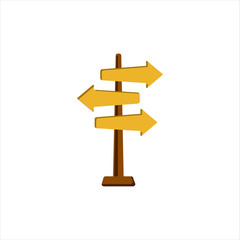 arrow signpost vector design symbol of road signs direction ways icon