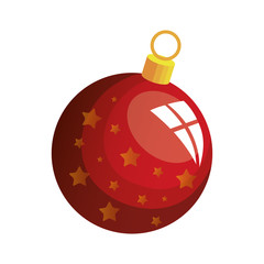 ball christmas decoration isolated icon vector illustration design