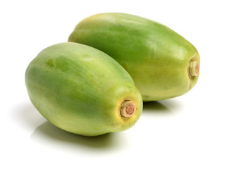 Papaya fruit isolated on a white background
