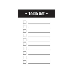 To do list vector planning task concept a paper sheets with check box illustration