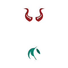 Naklejka premium Horn Logo Template vector symbol