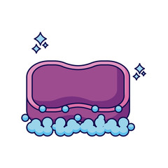 Isolated clean sponge detailed design