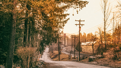 Street in Narrowsburg NY -
