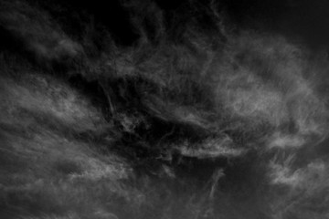 Textured cloud,Abstract white,isolated on black background