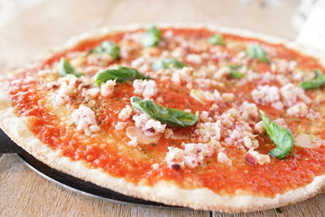 タコのマリナーラピザ2