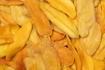 Mango. dry mango background
