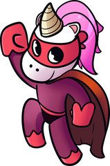 Super hero unicorn