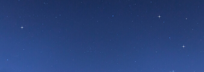 Panorama blue night sky milky way and star on dark background.Universe filled with stars, nebula...