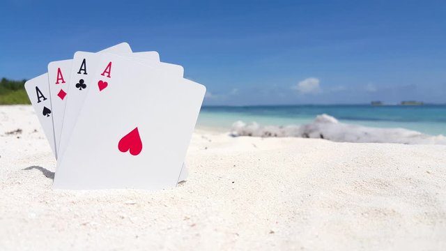 aces in sea sands of bora bora