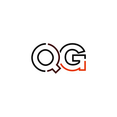Letter QG logo icon design template elements