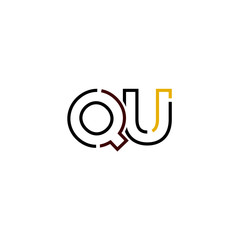 Letter QU logo icon design template elements