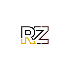Letter RZ logo icon design template elements
