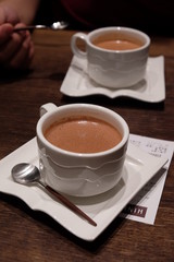 two cups of hot chocolate