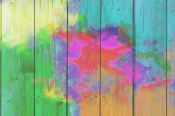 Abstract colorful pastel with gradient multicolor toned textured  on wood background, ideas graphic...