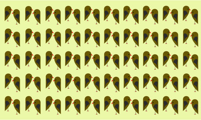 set of birds seamless patterns,background