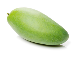 Mangos on a white background