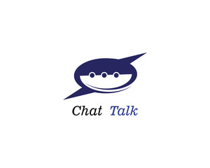 Speech bubble icon Logo template vector illustration