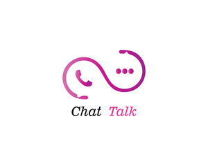 Speech bubble icon Logo template vector illustration