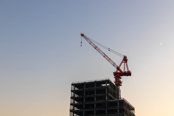 ビルの建設現場