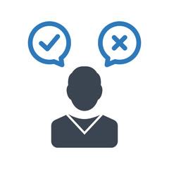 Business decision icon