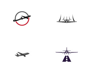 Aircraft simple logo illustration